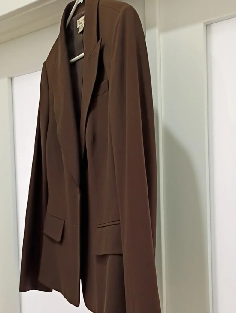 Michael Kors Women's Dark Brown Single-Button Blazer